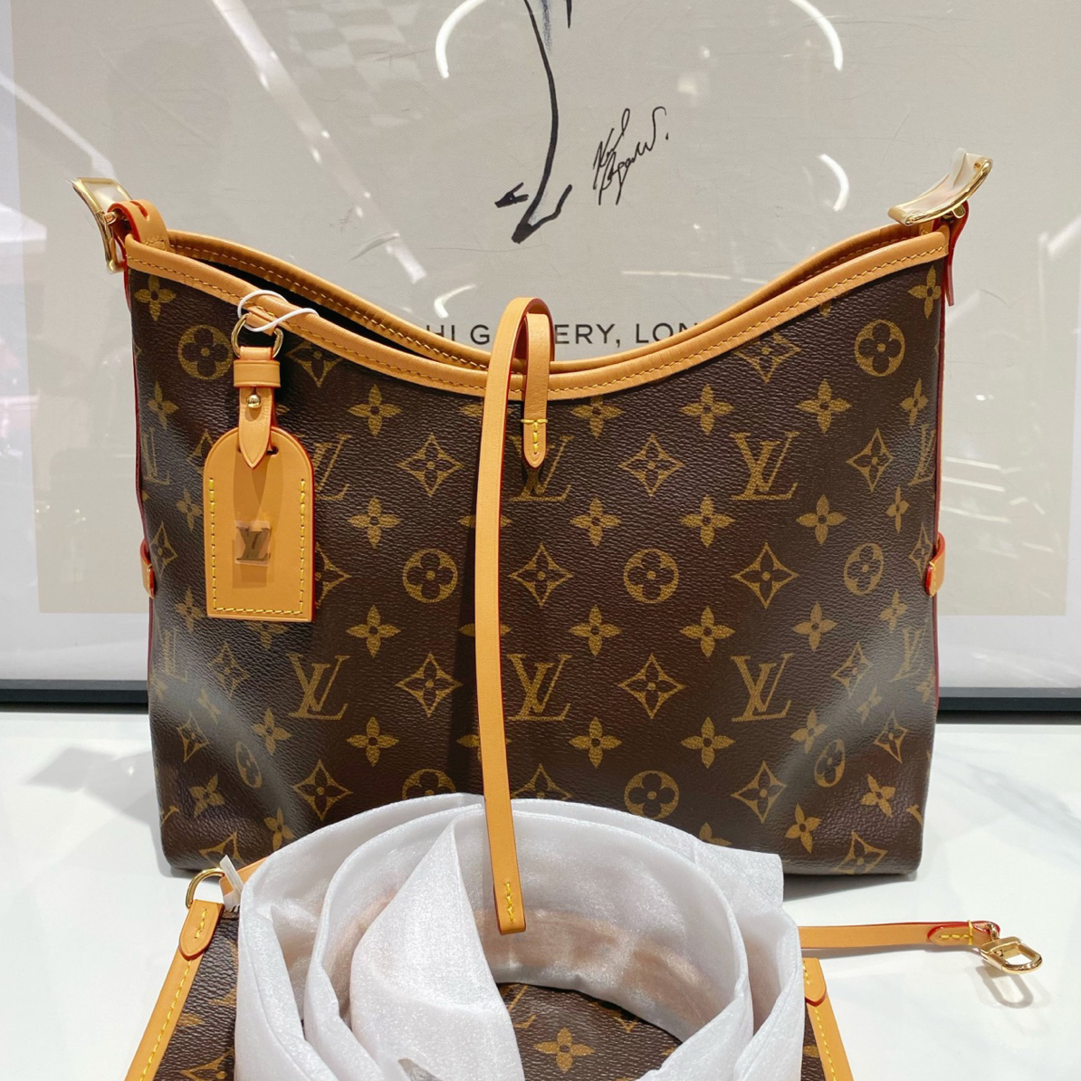 未使用 LouisVuitton/路易威登 lv carryall小号斜挎包（14299）