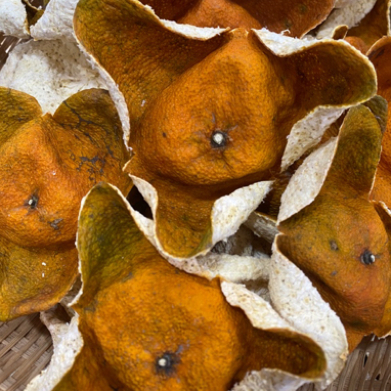 新会陈皮2024年梅江塞口围圈枝大金碗大红皮