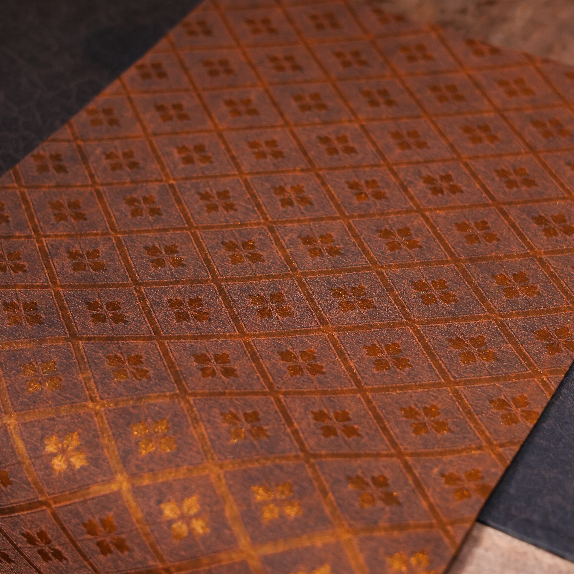 阿茶 【菱光织瑞】琥珀色80*40 茶道配件（慢蓝S1860）