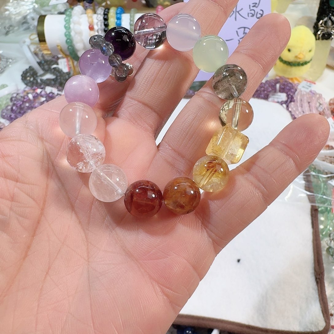 水晶手链未镶嵌多宝