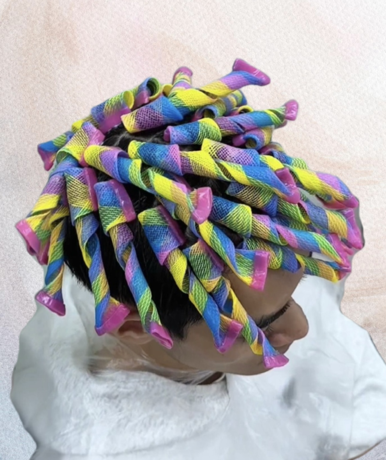 波浪卷男士火焰前刺束状纹理微分龙须背头蓬松纹理烫自动卷