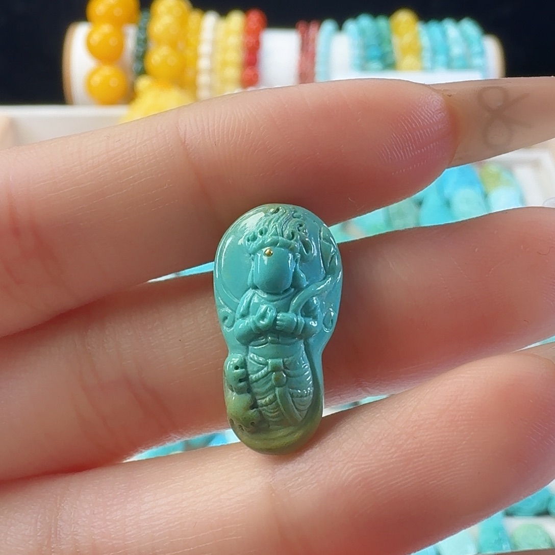 绿松石未镶嵌吊坠(不含链)无相