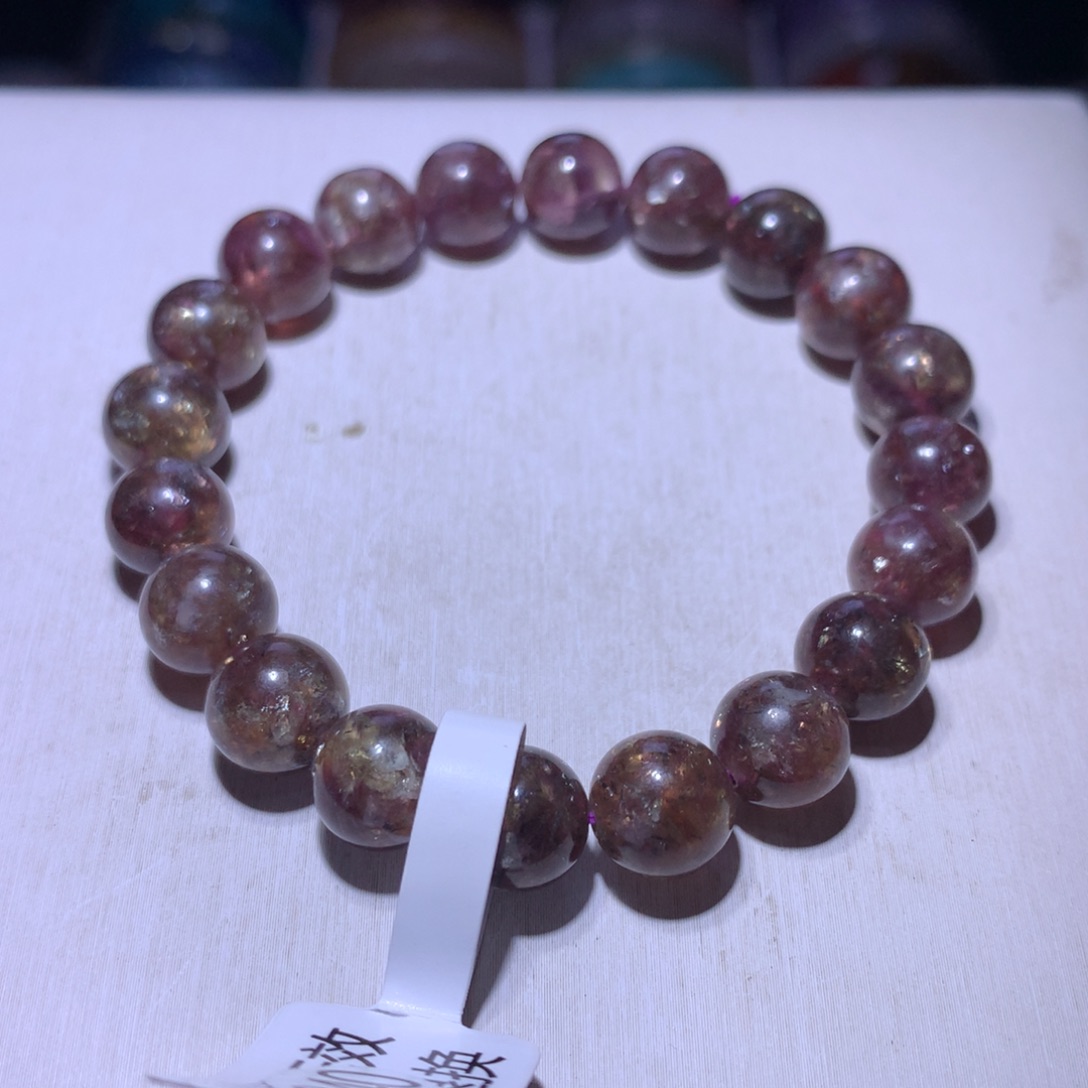 水晶银S925镶嵌手串焦糖祖母9.7m