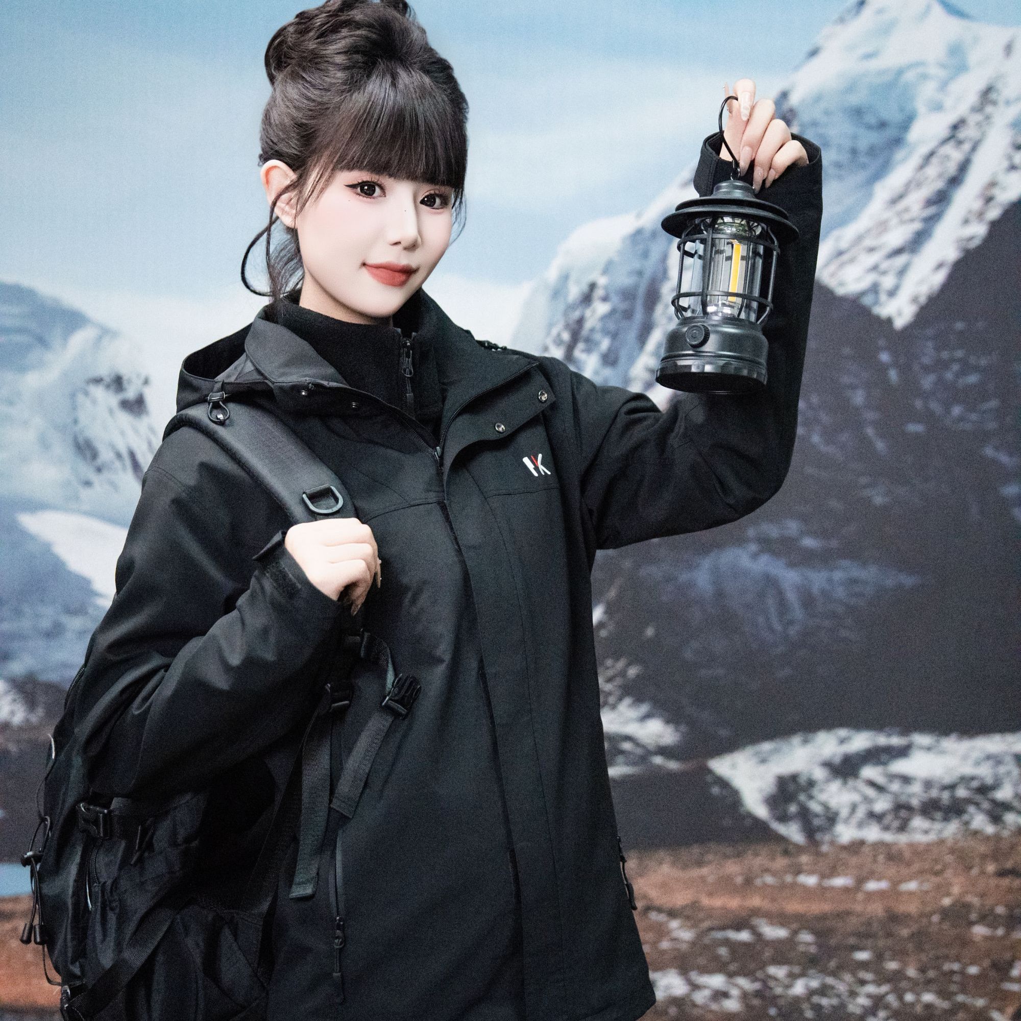 皮卡3016款【 冲锋衣】秋冬上新防风保暖男女同款流光风