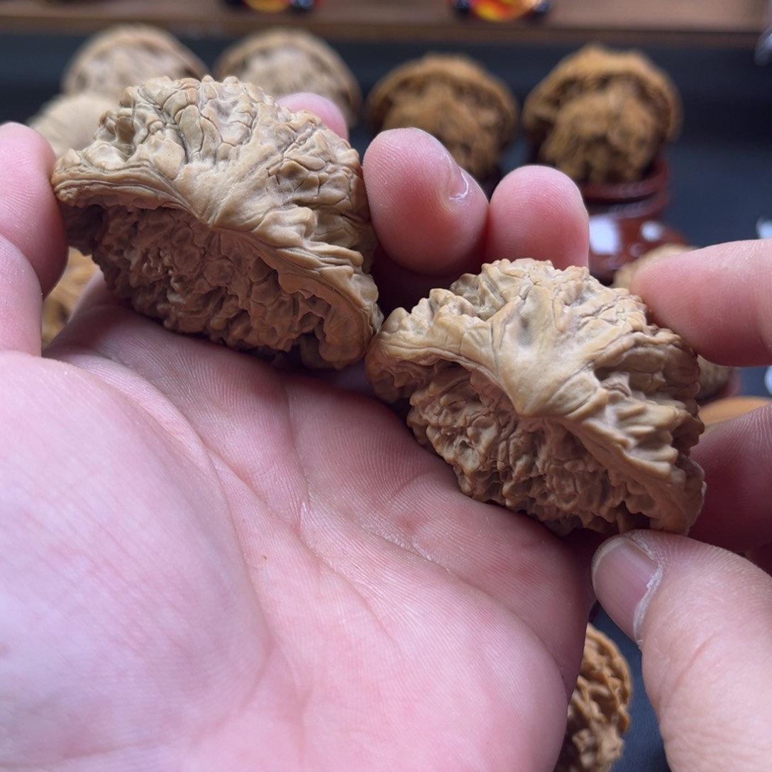 文玩核桃把件陌*g聚宝盆蛇头