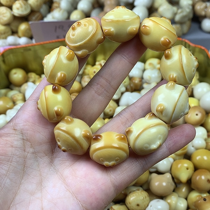 菩提根/象牙果吊坠象牙果海豹猫瑕疵 不退不换