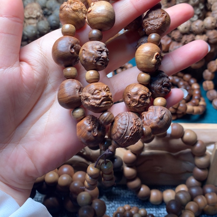 檀香木手串/手链老山檀香18罗汉