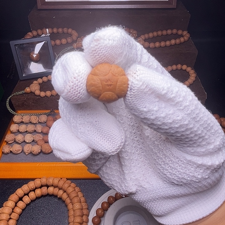 凤眼菩提把件五星上将单籽