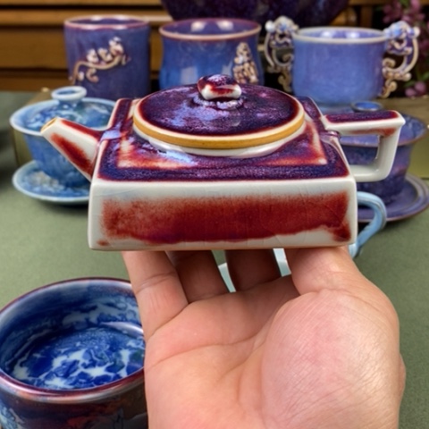 陶瓷四方壶，刘瓷辉老师作品