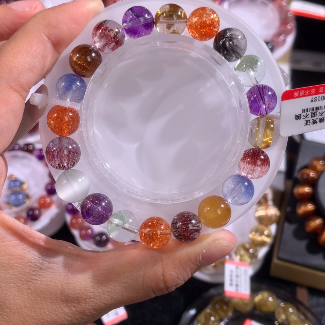 未镶嵌手串水晶多宝手串