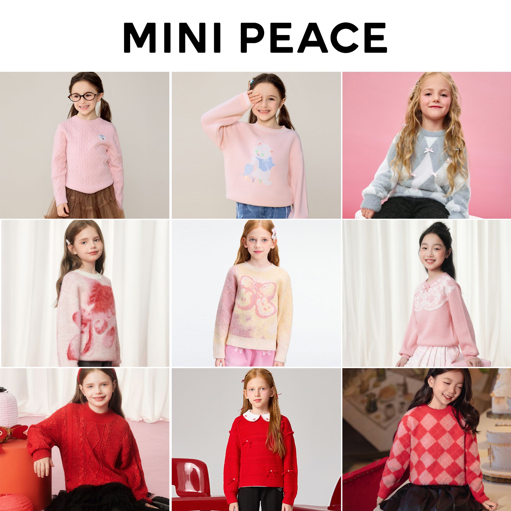 【毛衣福利  21款可选】MINIPEACE太平鸟童装冬季百搭毛衣