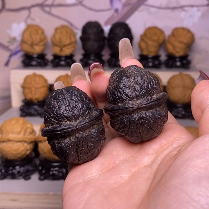 文玩核桃把件21Y—龟甲元宝地闷42尺46克