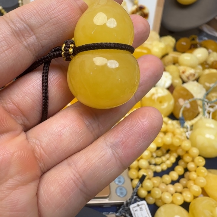 蜜蜡未镶嵌颈饰天然蜜蜡