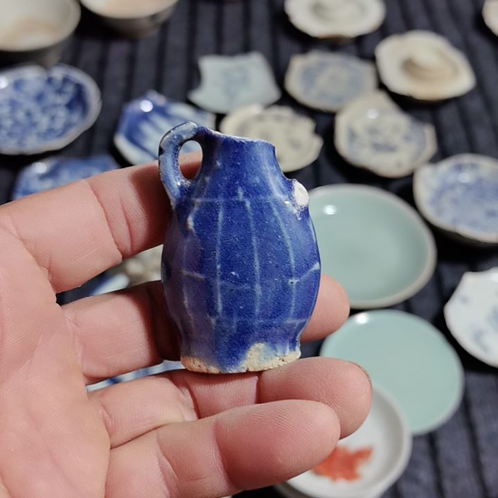 瓷片青花影青杯垫标夲