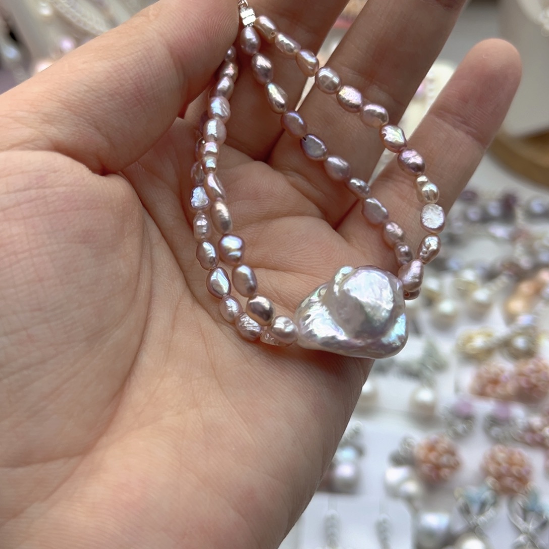 未镶嵌颈饰淡水珍珠