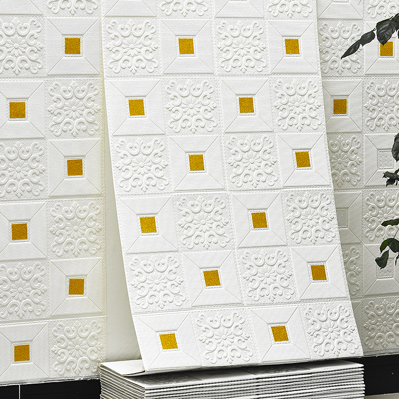 加厚自粘卧室温馨3d立体墙贴产品背景墙面泡沫砖耐磨贴纸防撞