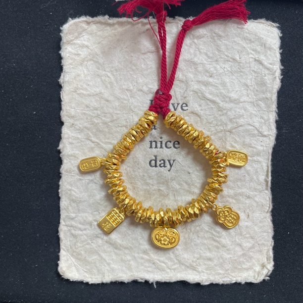 足金定制卡7盘缠手串11.68克