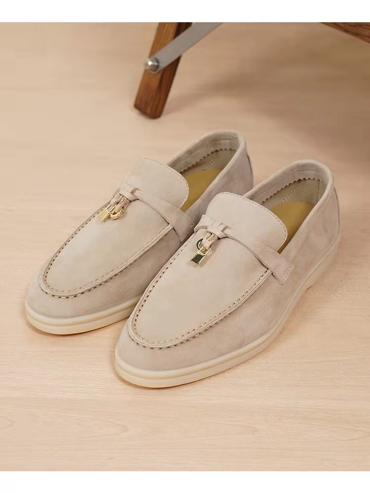 一脚蹬懒人鞋乐福鞋女英伦复古小皮鞋平底休闲单鞋真皮新款百搭鞋