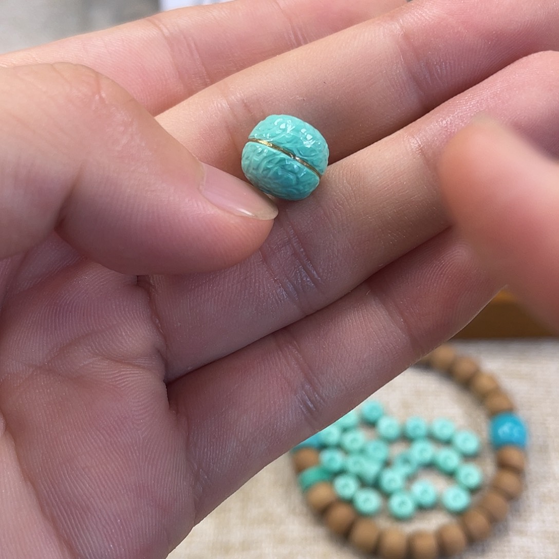 原生态湖北松配饰，直径10:5