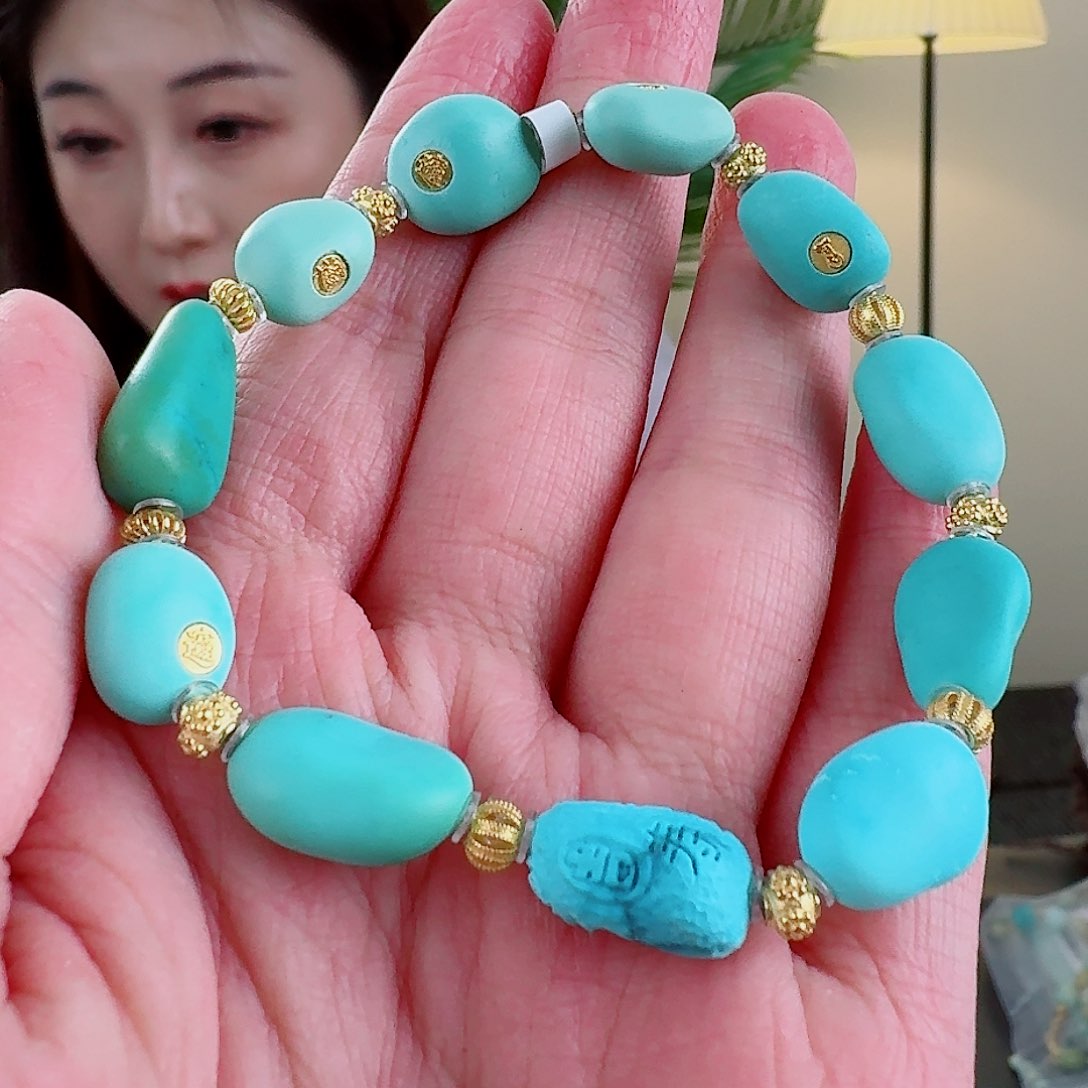 绿松石珠宝奇石未镶嵌