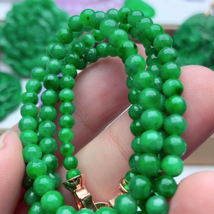 翡翠未镶嵌毛衣链