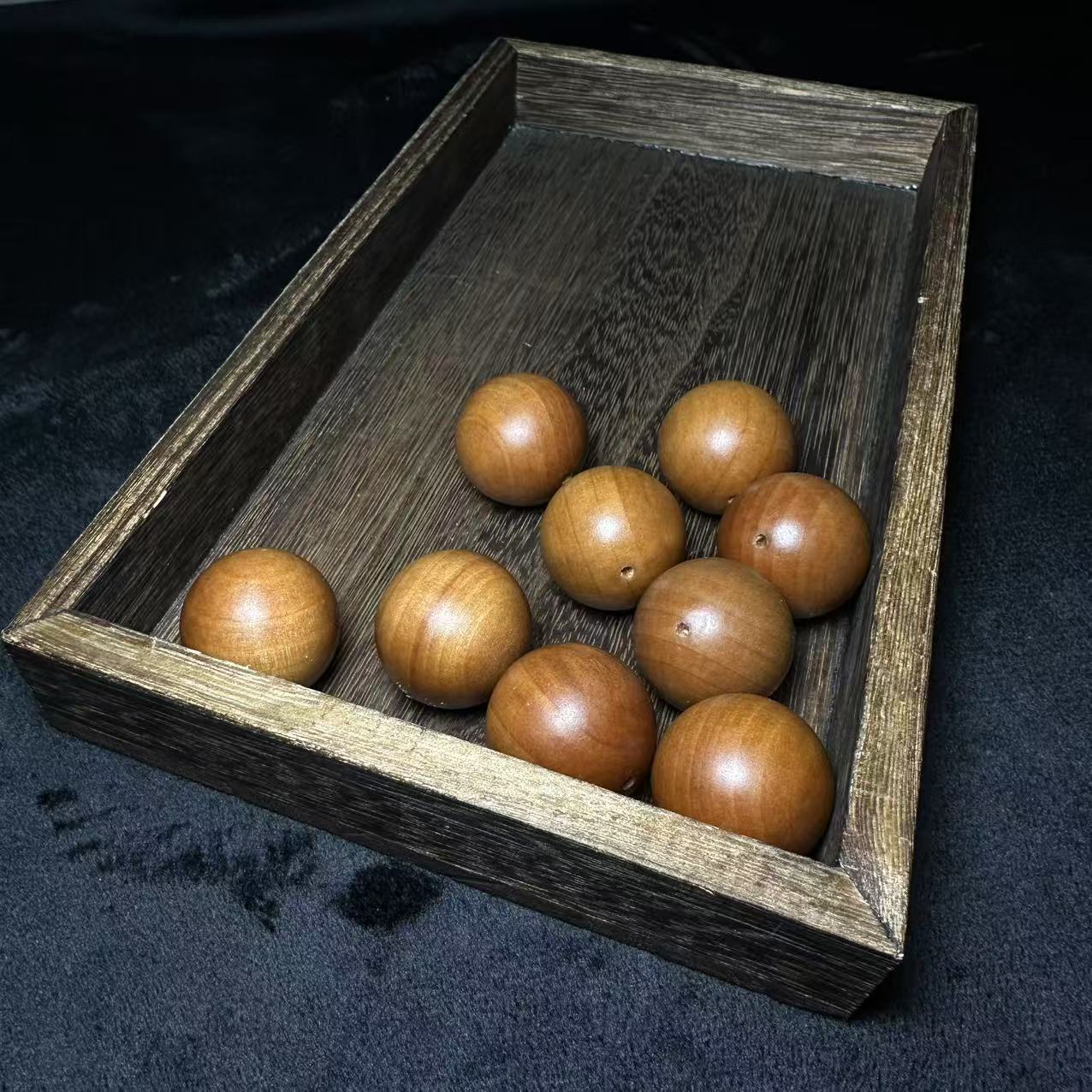 【顶端文玩】A036 老山檀大颗粒圆珠