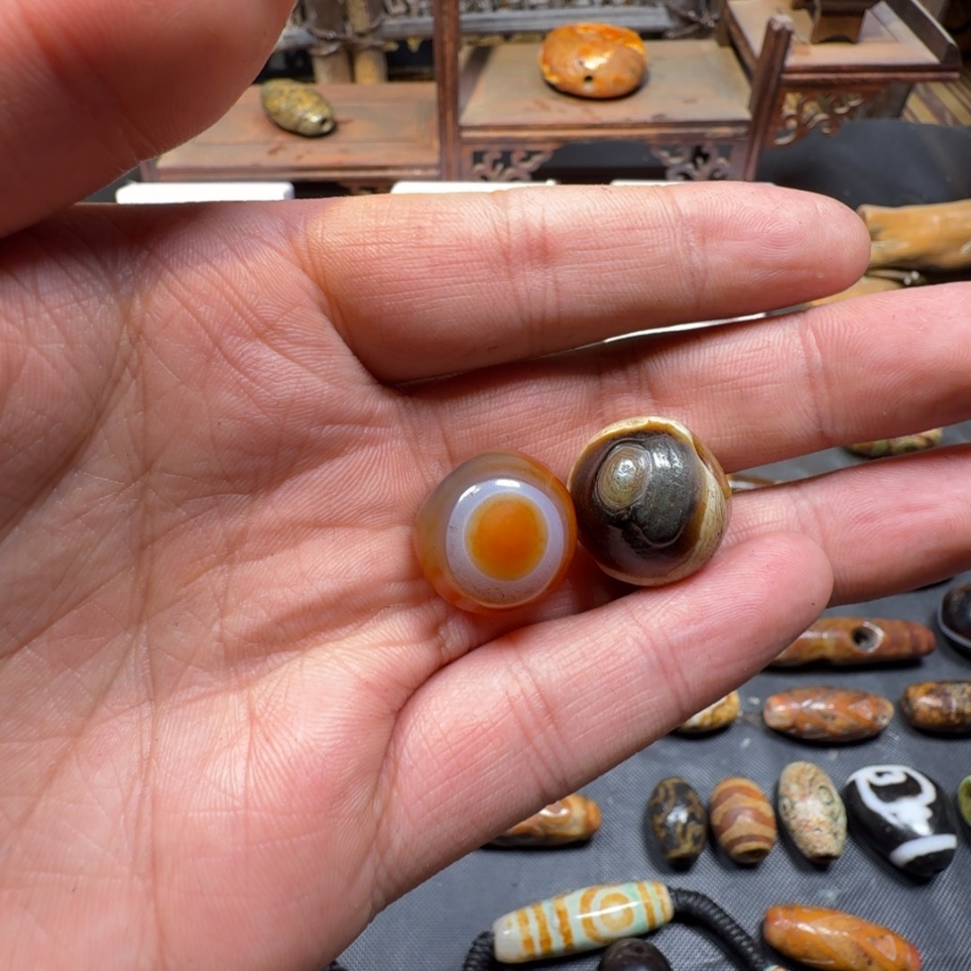 中***进玛瑙/玉髓未镶嵌吊坠(不含链)