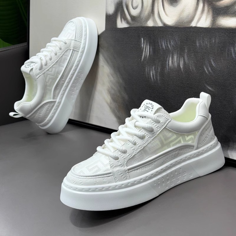 透气网面鞋防滑透气休闲运动鞋帆布鞋夏季网面潮流运动鞋白鞋