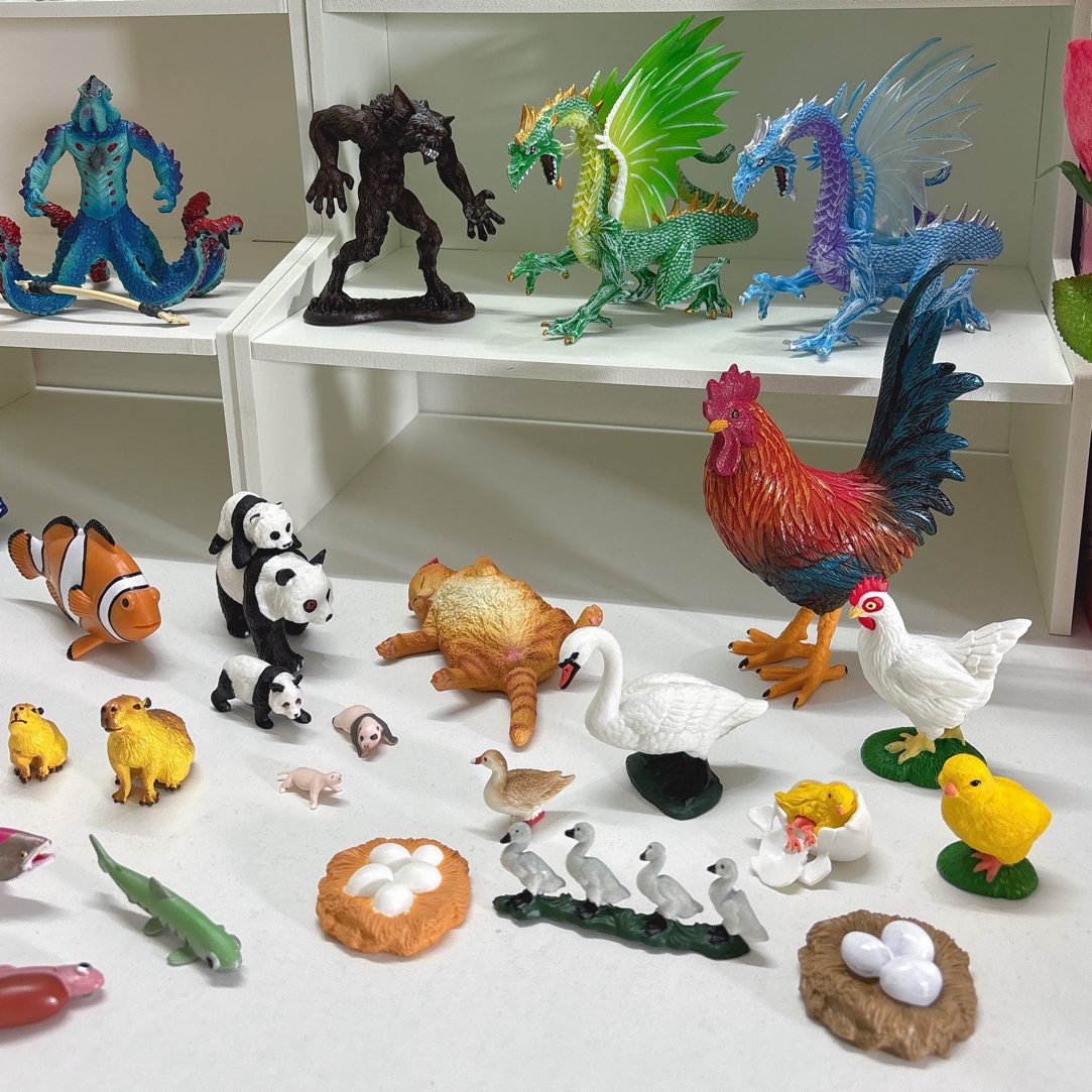 叫到名字对应编号拍满15包邮.儿童仿真动物模型手办摆件启蒙玩具