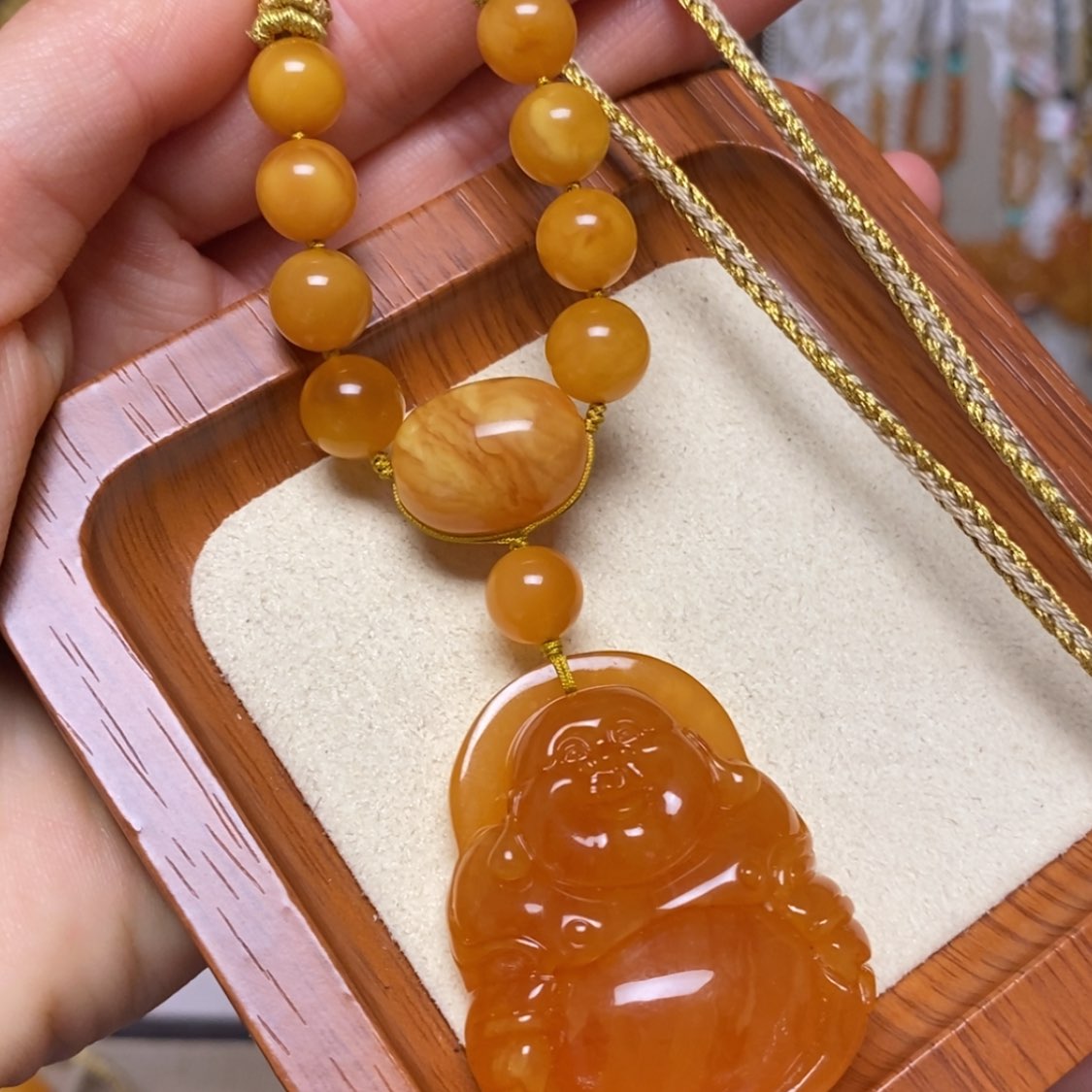 【闪购商品】蜜蜡颈饰未镶嵌项链