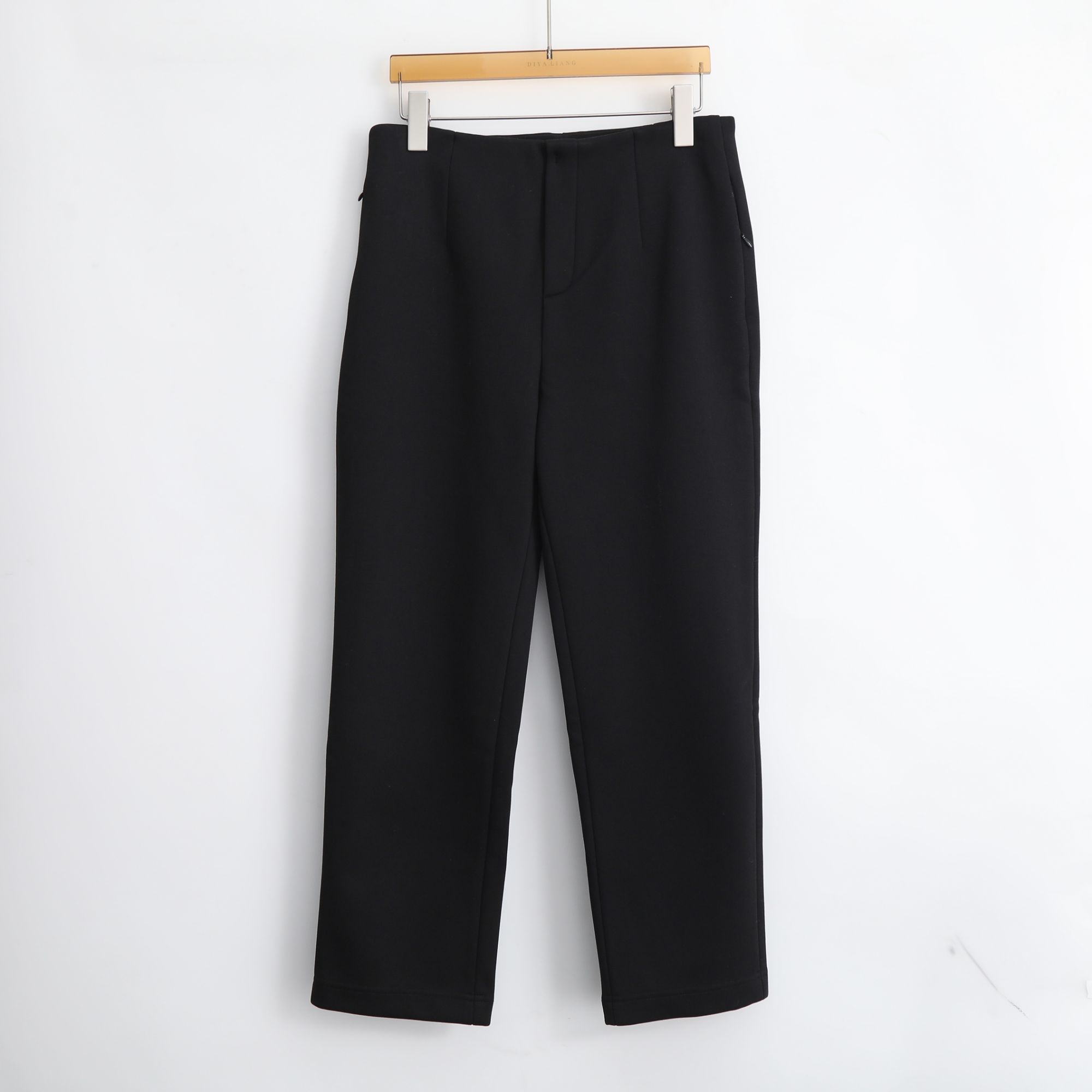 极简风简约风休闲裤yyces裤子简约直筒裤时尚九分裤86833