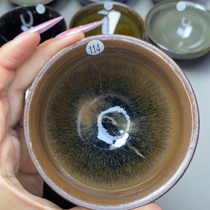 茶盏建窑建盏磨底柴烧主人杯