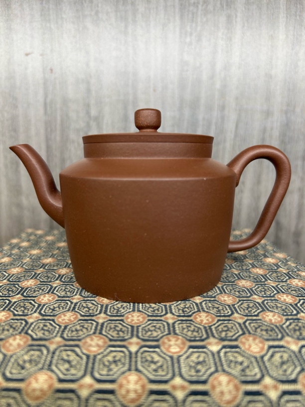 折肩宫灯，容量170毫升，黄龙山原矿羊角山紫泥