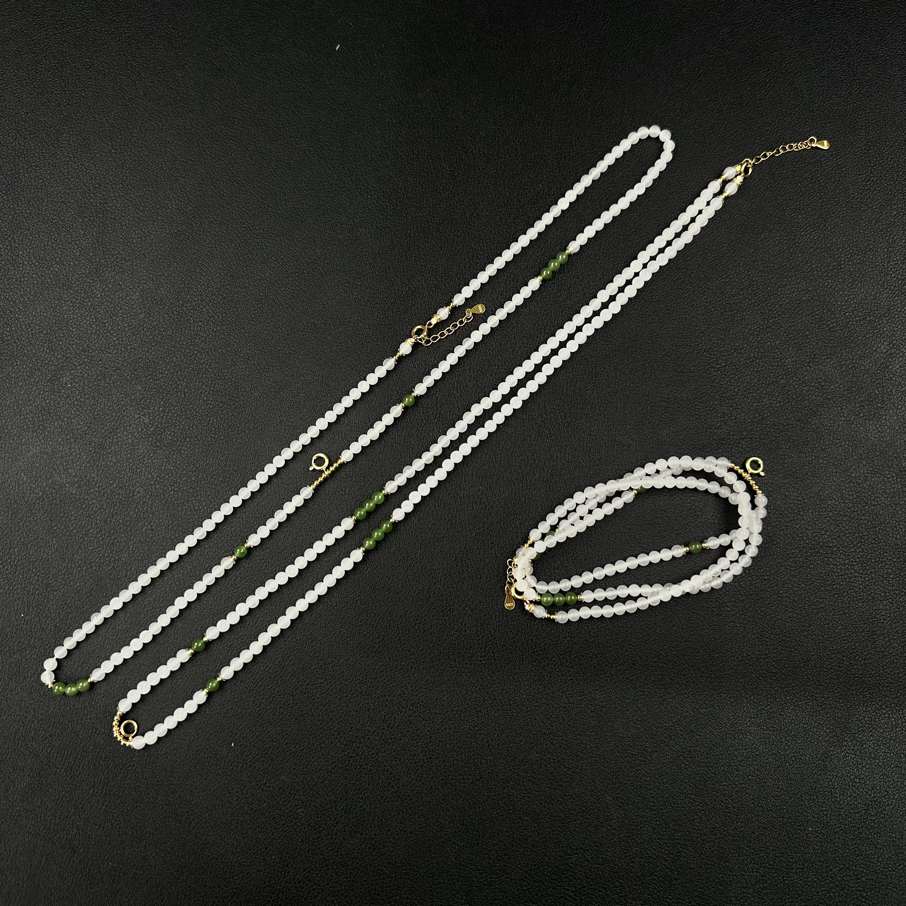 【举石臻选】TA1204-108-188和田玉项链（一件/多样性发/约3mm+）H