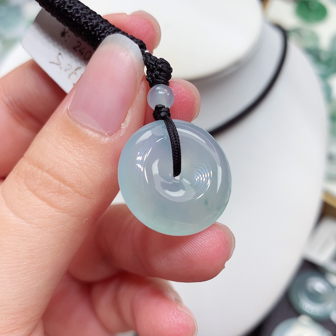 翡翠未镶嵌胸饰翡翠32，19.3/5.6