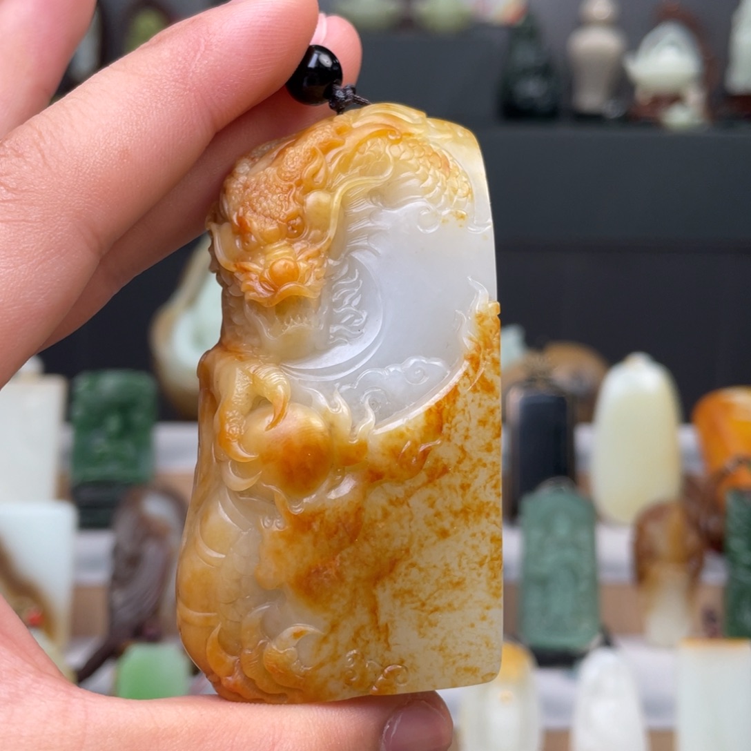 和田玉未镶嵌挂件