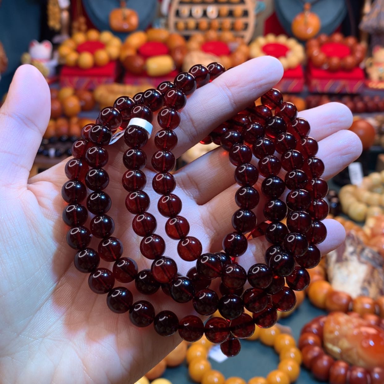 【闪购商品】血珀手链未镶嵌蜜蜡手链