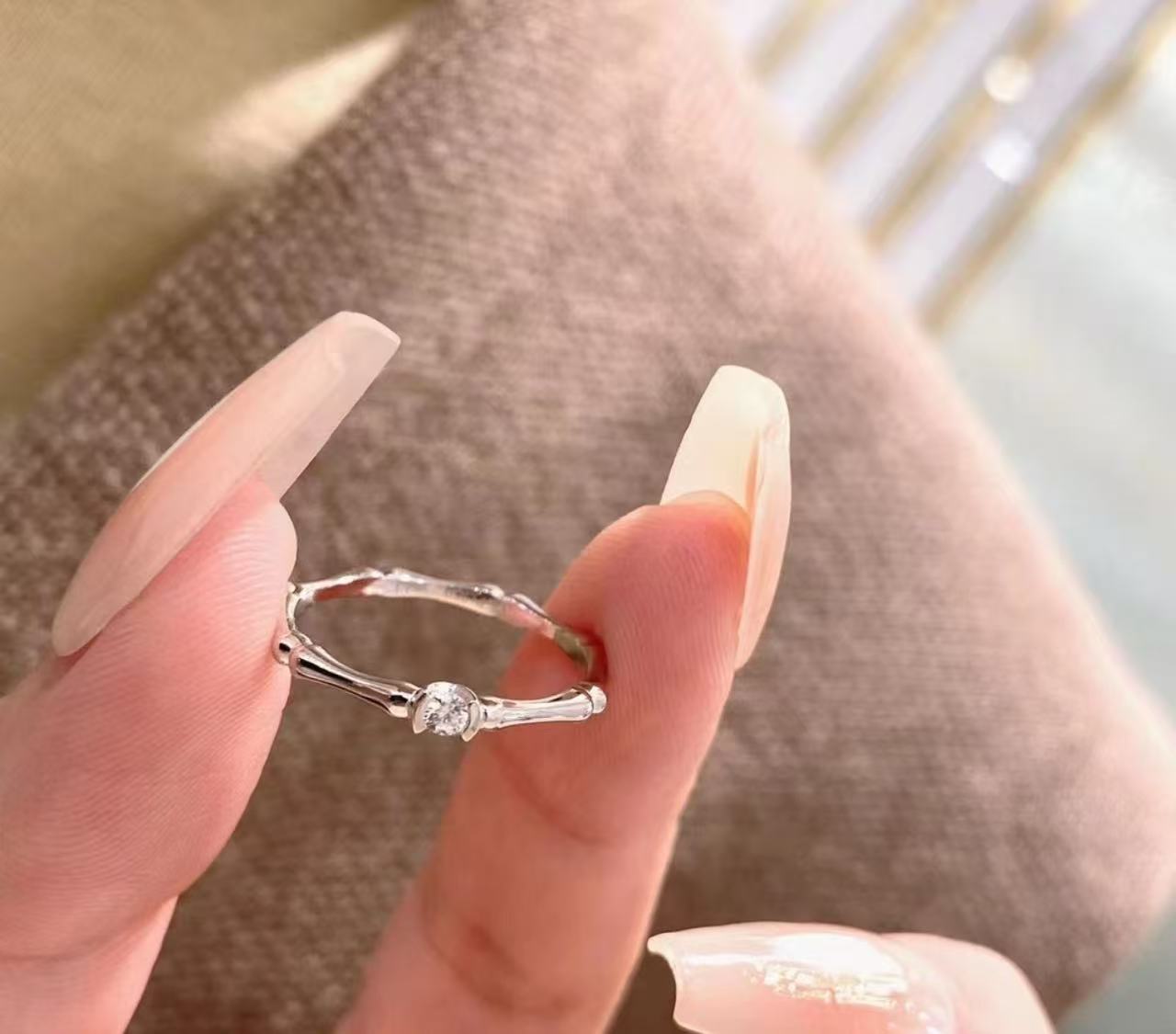 【清仓】通体爆闪竹节 H379摆件