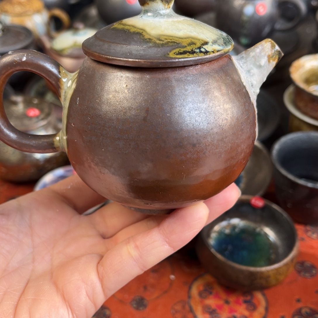 柴烧茶器主人杯杯柴烧