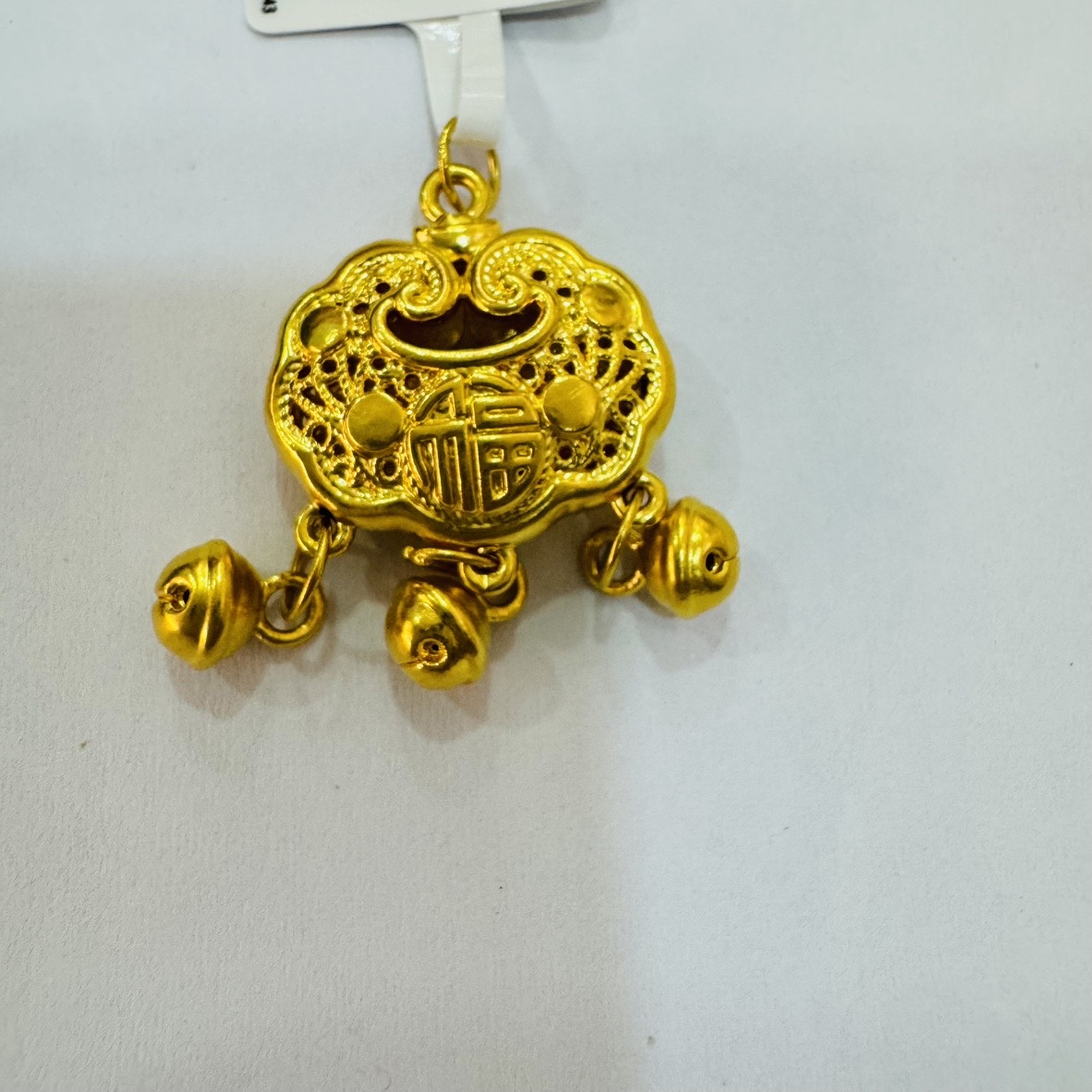 【思思专享】 足金999饰品 铃铛锁包吊坠 1.00 GP