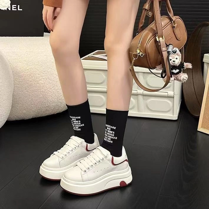 2025年夏季厚底内增高小白鞋女新款透气增高运动休闲板鞋25a71