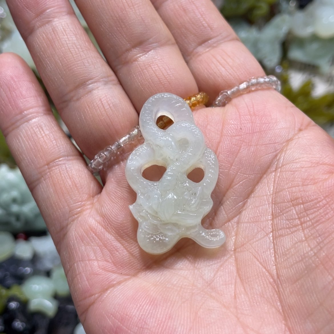 【闪购商品】岫玉颈饰未镶嵌26吊坠