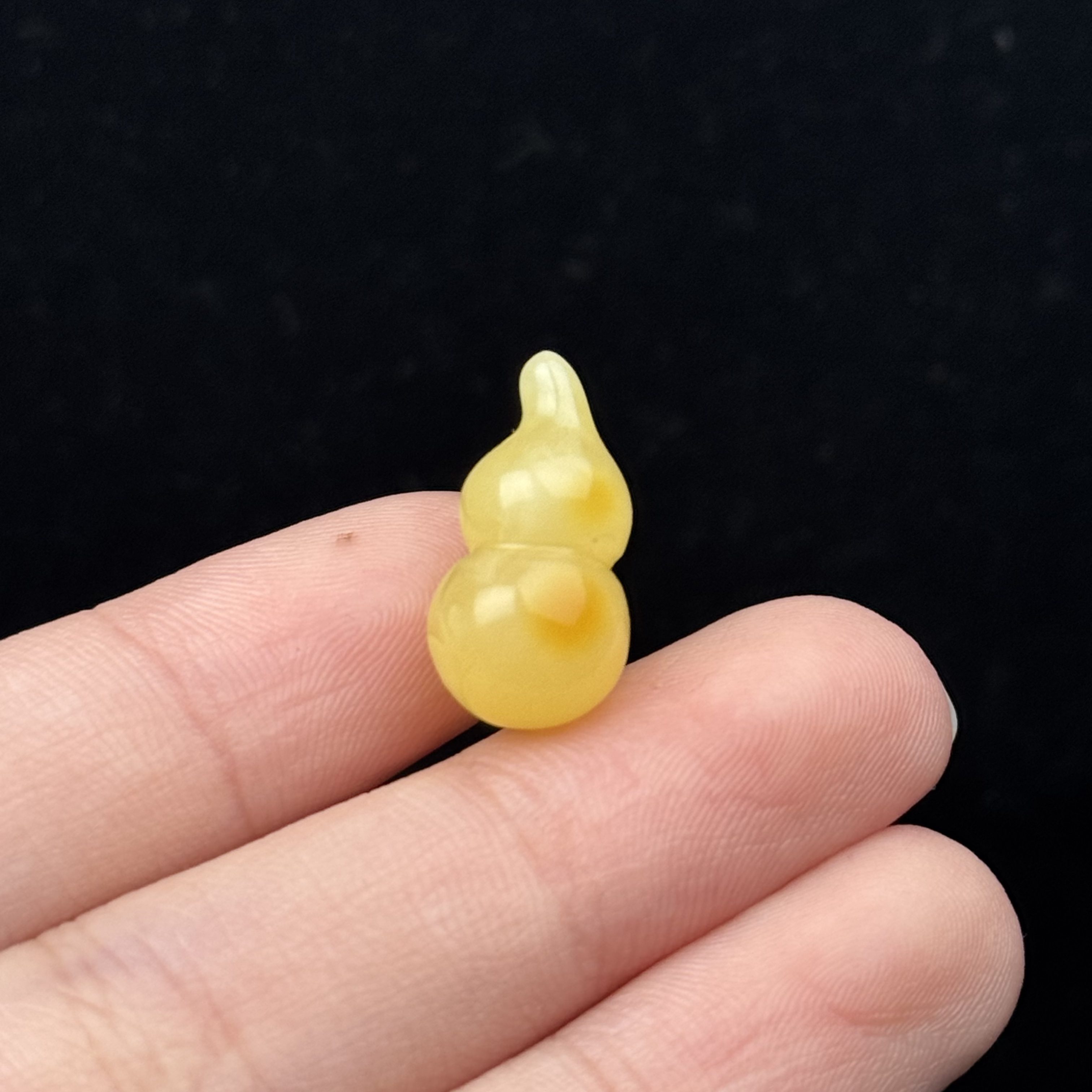 K8148天然原矿蜜蜡 葫芦9*17.8mm 支持鉴定 假一罚十