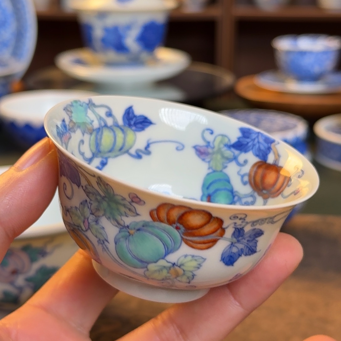 果**。纯手工手绘陶瓷茶具特惠