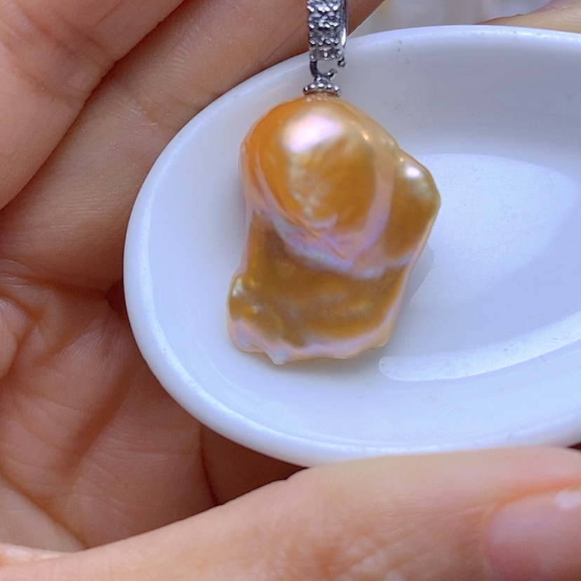 【闪购商品】淡水珍珠吊坠合金
