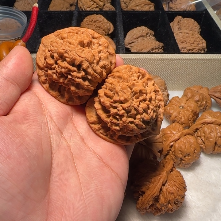 七***文玩核桃把件官帽