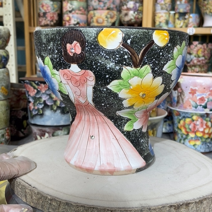 红陶景德镇艺术手绘作品