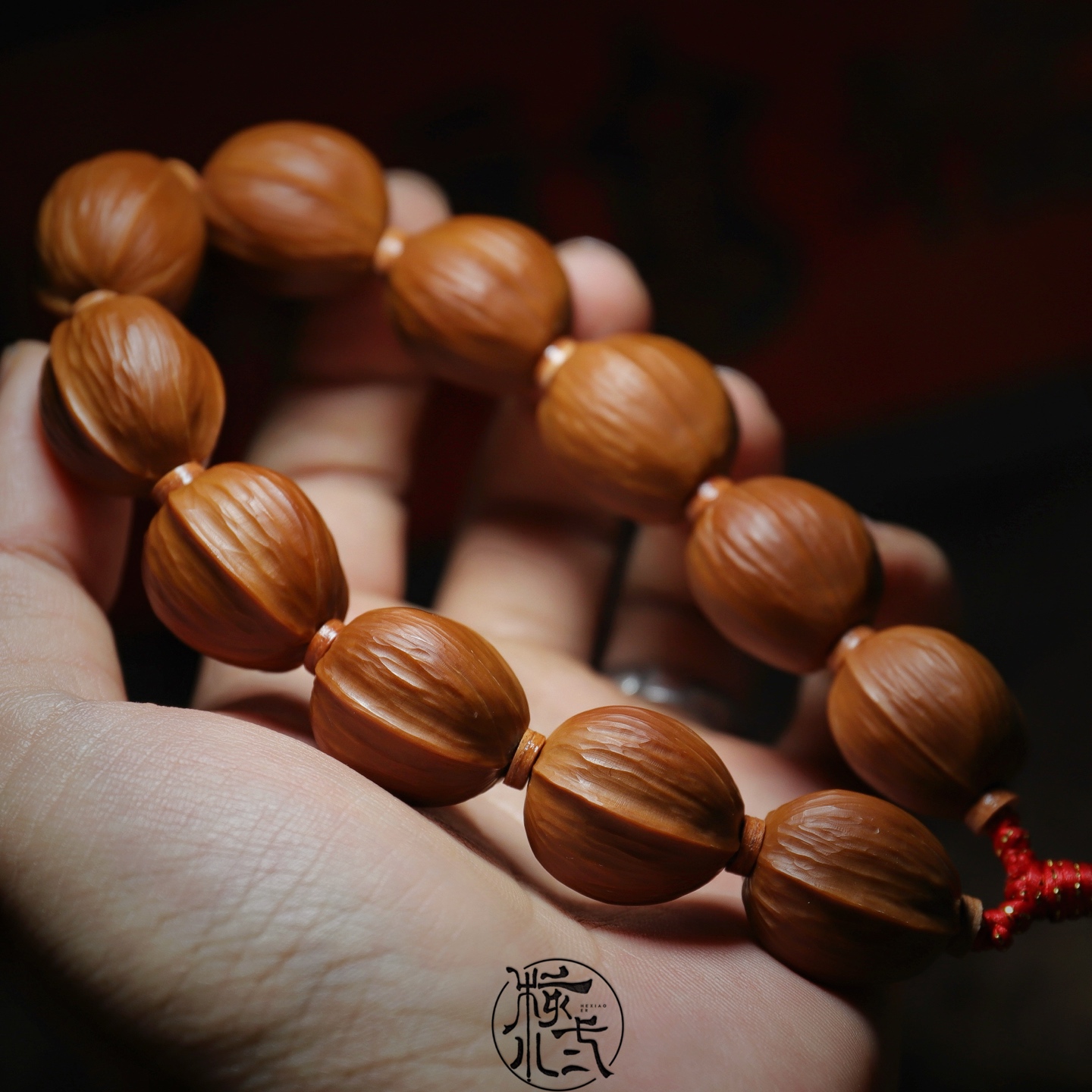 《岁月无痕》手工雕刻拉丝纹路！原生态梅林铁核！经典素核手持