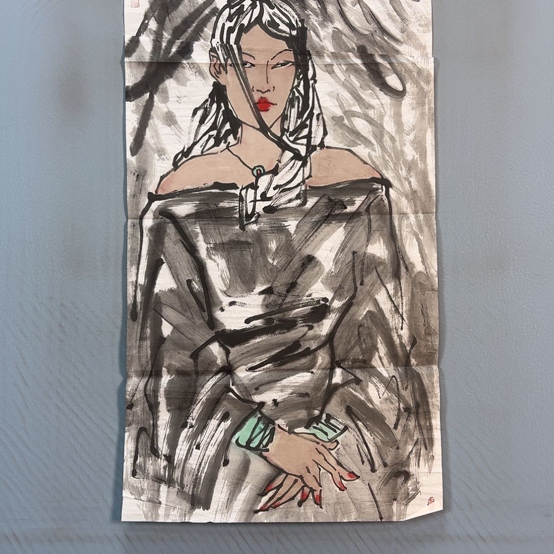 国画257 牡丹一如您初来