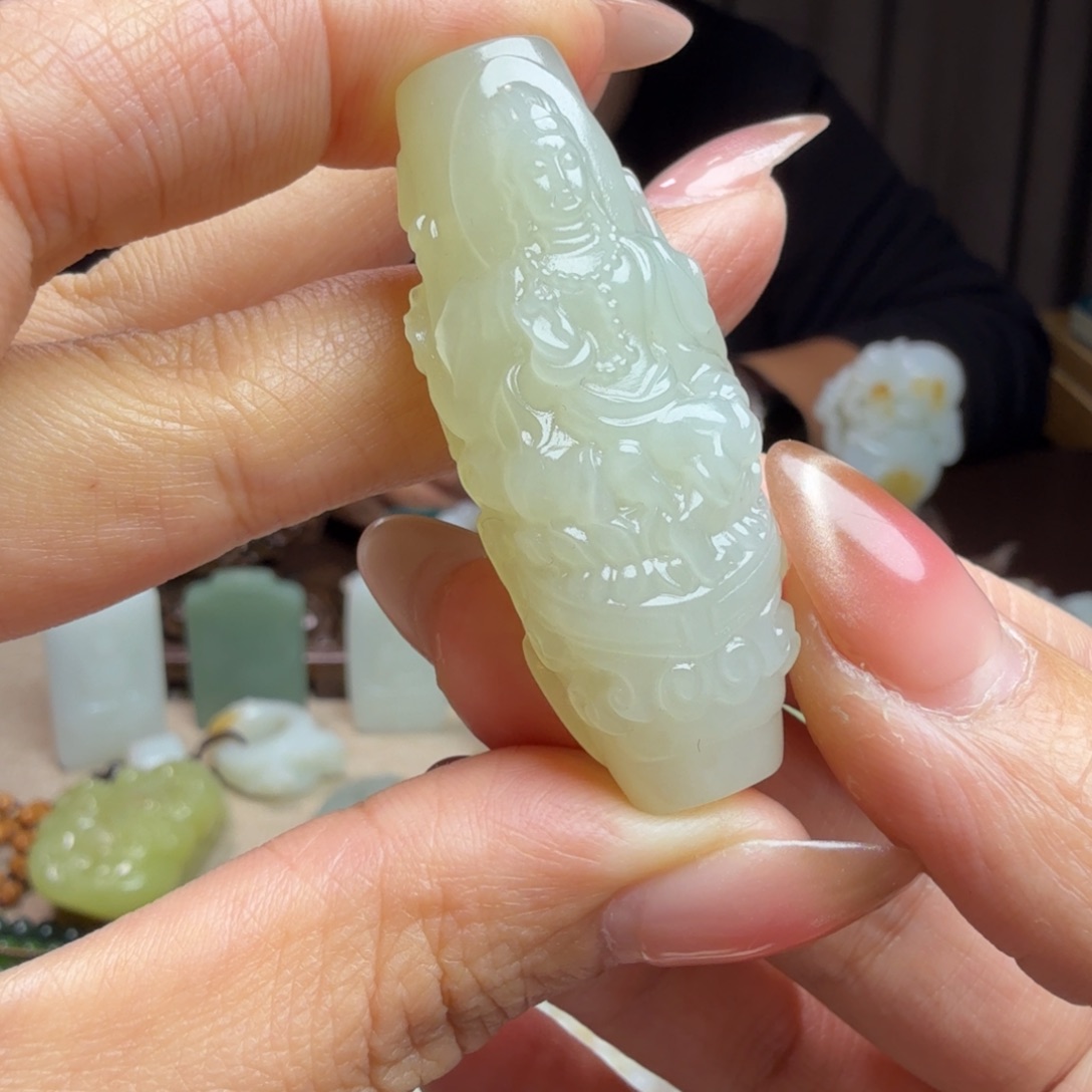 和田玉挂件未镶嵌小***溪